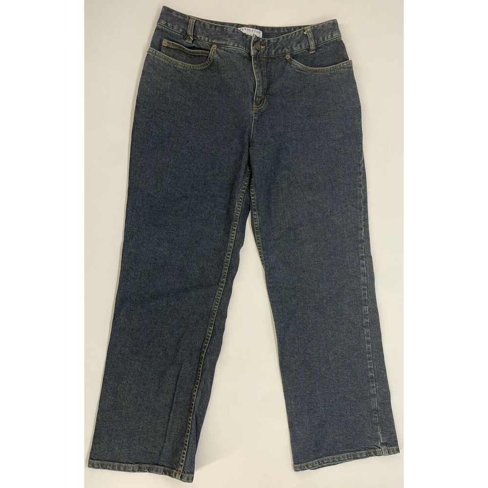 Pendleton Petite Denim Jeans Woman's Size 12 Outdoor Woolen Mills Dark
